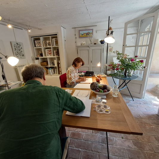 FORFAIT 15H (6 séances) ADULTE jeudi de 14h à 16h30 - Botanique, jardins et paysages - aquarelle et dessin.
